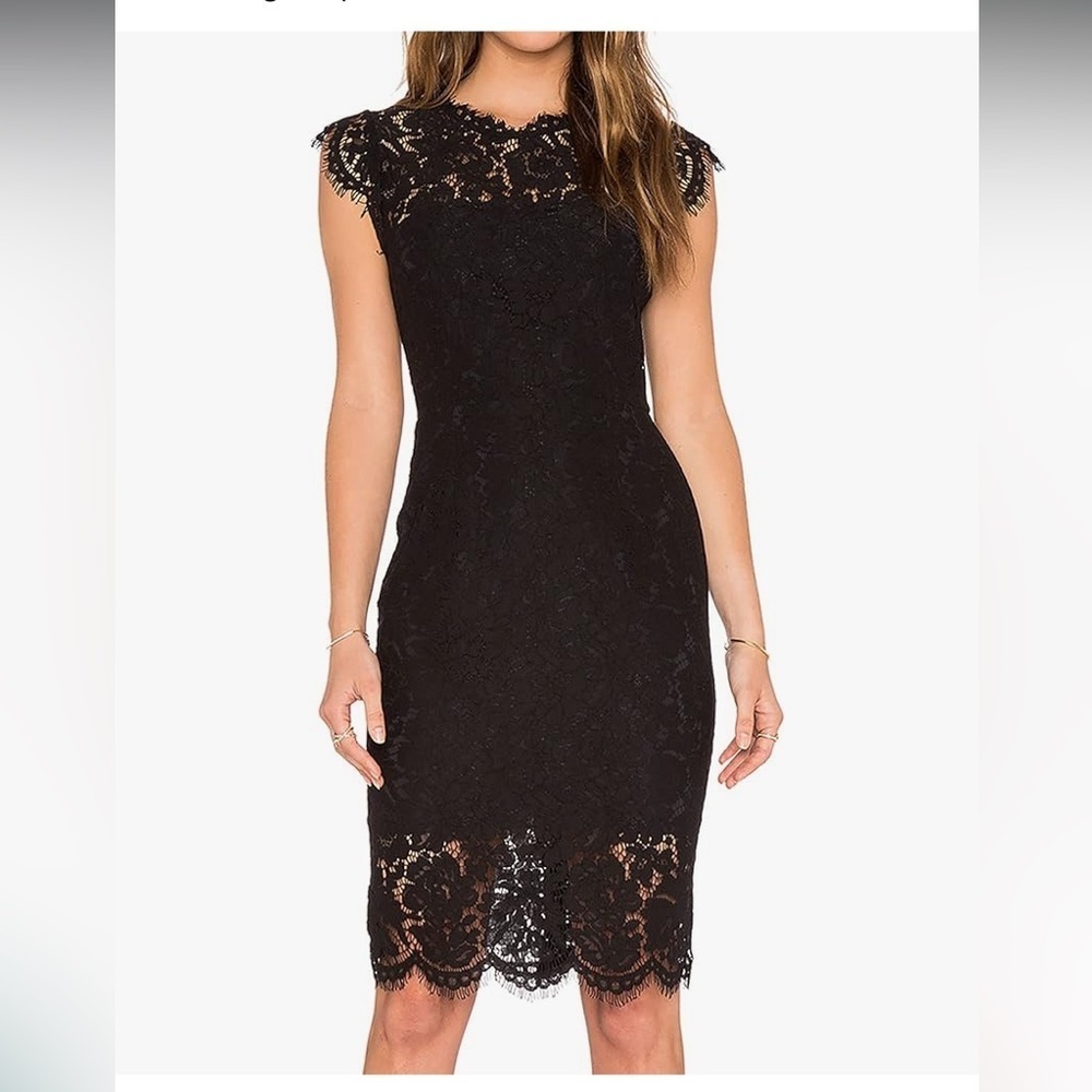 MEROKEETY Sleeveless Black Floral Elegant Cocktail Lace Dress Crew Neck